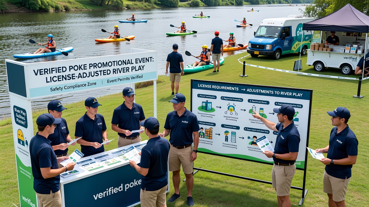 Players adapting river strategies on verified poker networks under license rules